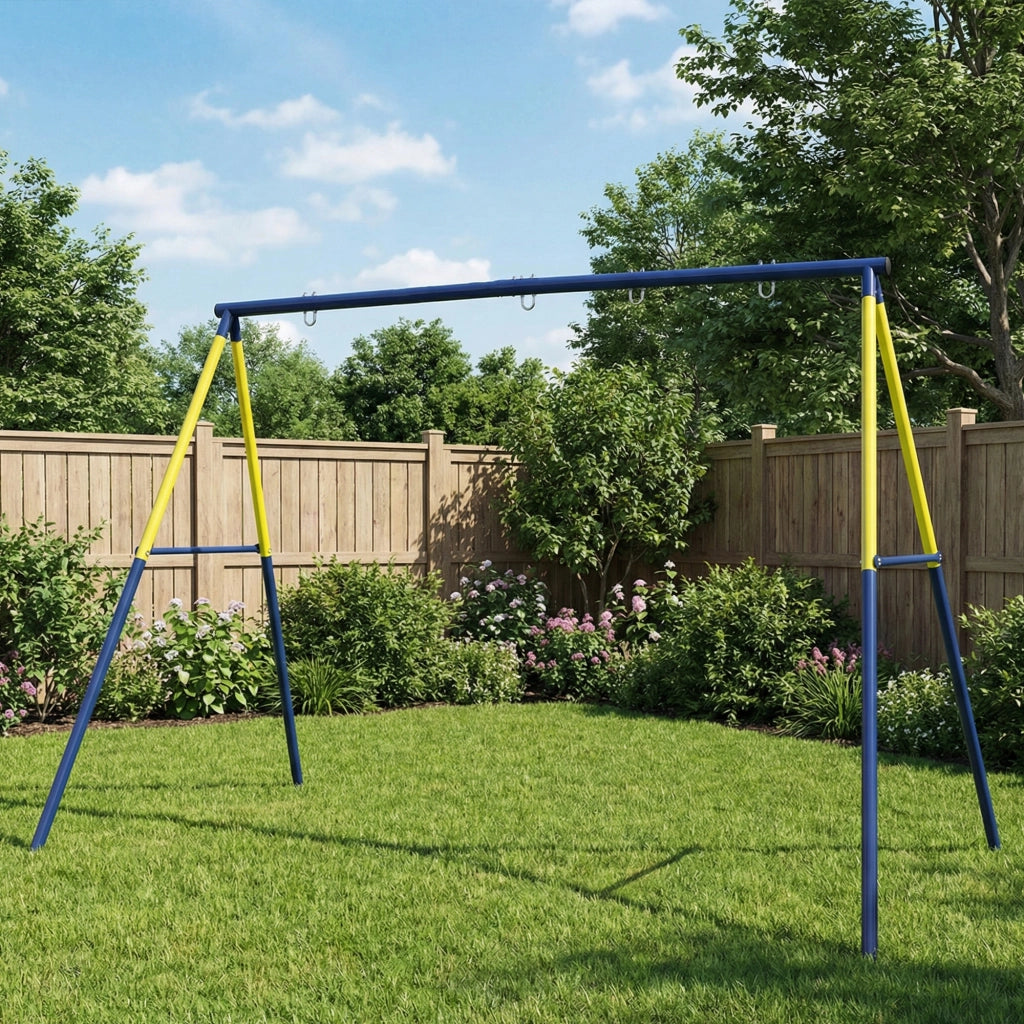 Altalena Doppia per Bambini ¨C Zephmum ¨C Blu 260x160x178cm