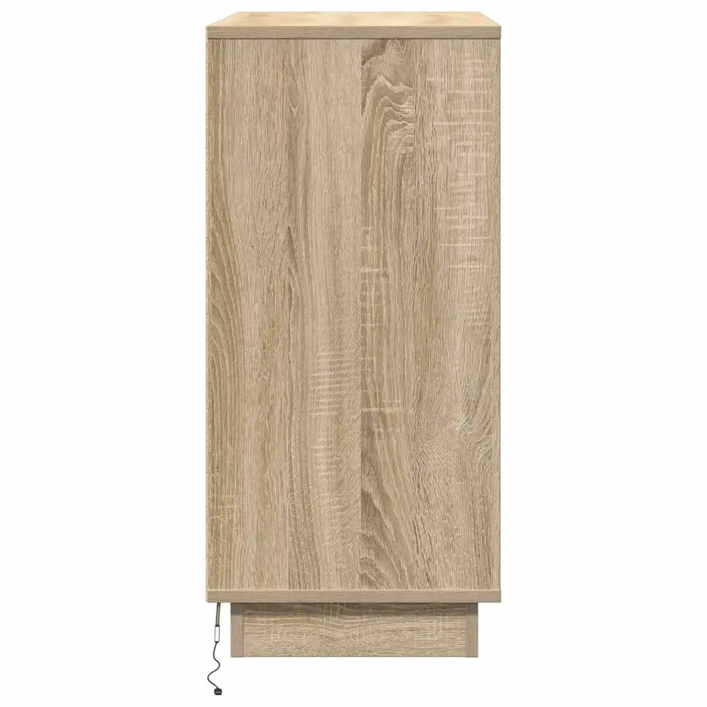 Comodino | Armadio da Notte | Mobiletto da notte con cassetto Rovere Sonoma 71 x 34,5 x 75 cm