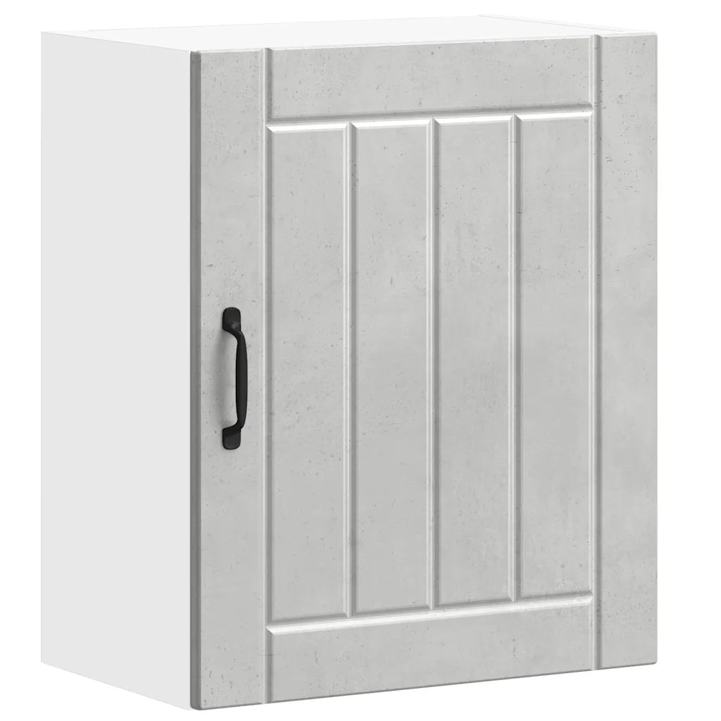 Pensili da cucina 2 pz Lucca in Legno Multistrato Grigio cemento 853806