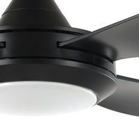 Ventilatore Bondi 1 Abs Nero Opaco E Acrilico Bianco Led 20W Cct