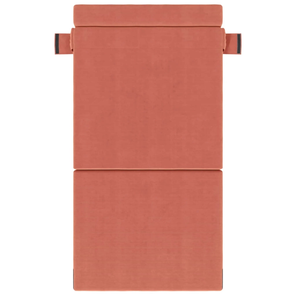 Divano letto | Sof¨¤ letto | Letto singolo Pieghevole Rosso Arancio 100 x 80 x 60 cm Tessuto