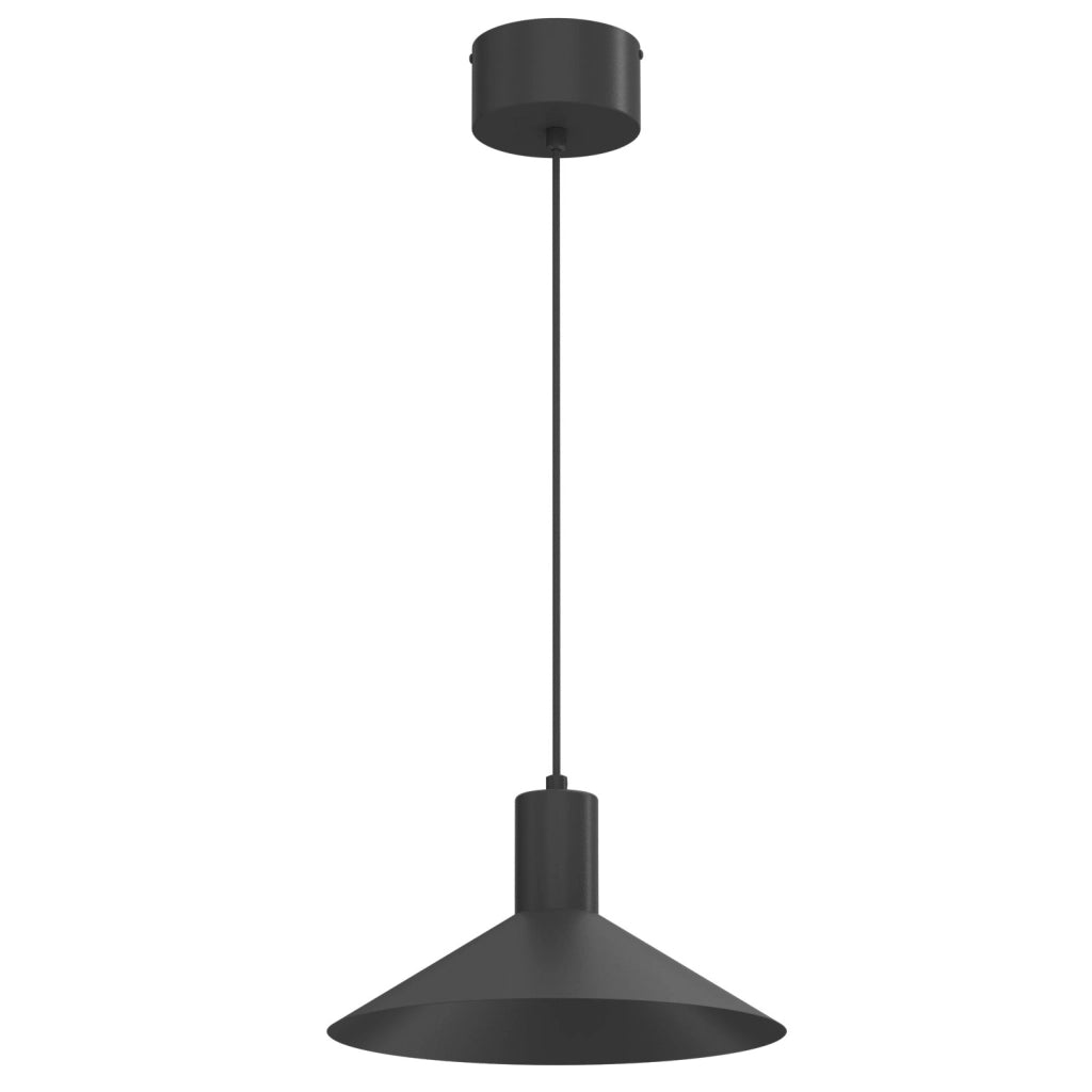 Lampada sospesa Nox nera GU10 1 luce 30 cm Luminex