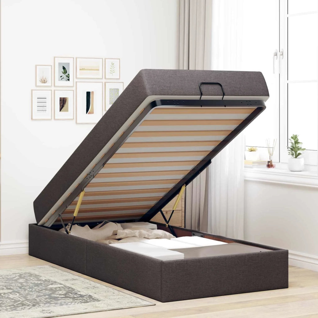 Struttura letto con materasso con materasso 2 pcs Tanno Tessuto