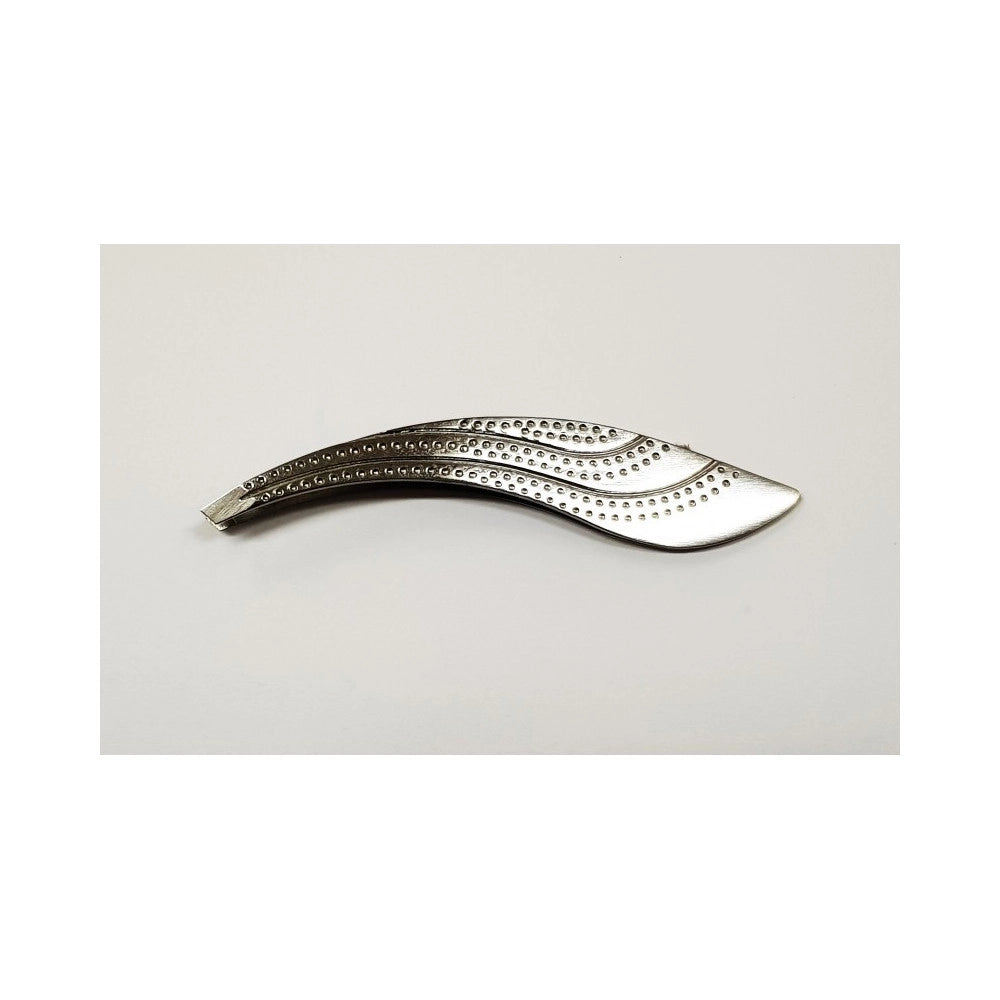 Trade Shop - 2 Pinzette Acciaio Inox Curva Obliqua Sopracciglia Pinza Precisione Depilazione -