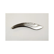 Trade Shop - 2 Pinzette Acciaio Inox Curva Obliqua Sopracciglia Pinza Precisione Depilazione -