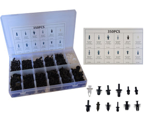 350PZ PLASTICA TRIM CLIP RIVETTI CLIP KIT Fermi Spinta Auto Bagagliaio Paraurti