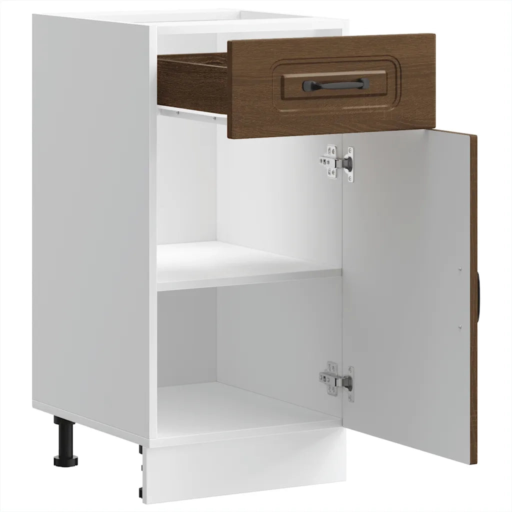 Base da Cucina Kalmar Rovere Marrone in Legno Multistrato