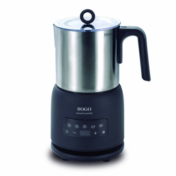 Montalatte e Scalda Bevande 5-in-1 - Nero/Inox
