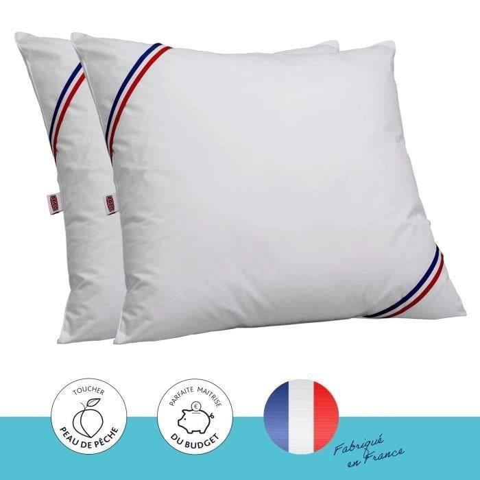 Set di 2 cuscini tentazione - 60 x 60 cm - 100% silicone fibra cava imbottitura in poliestere - bianco - DODO