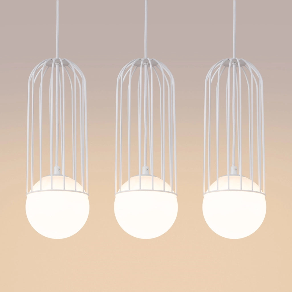 Lampada a sospensione GELIDA bianca 3xG9 Pure Lume