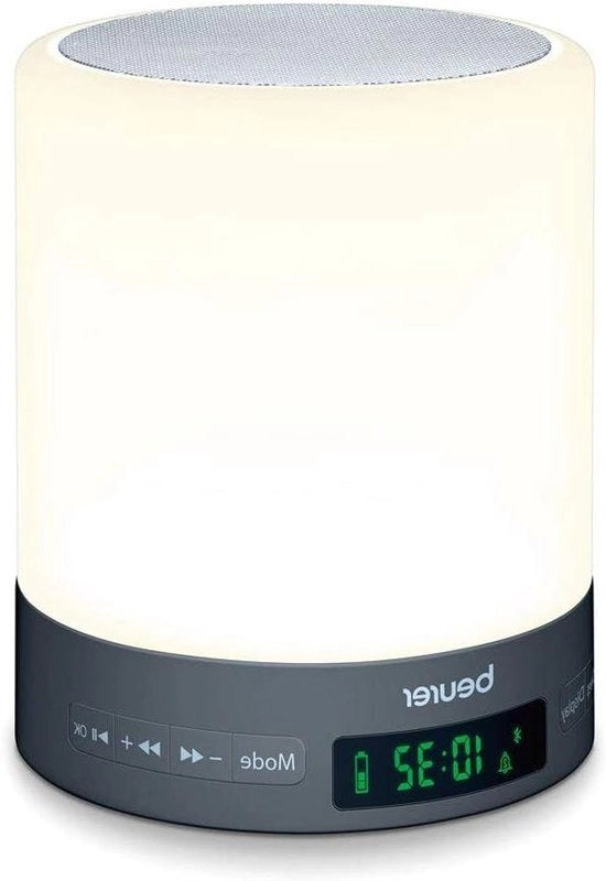 Luminoso sveglia con illuminazione LED di simulazione dell'alba e del tramonto del sole supporta il ritmo del sonno - WL 50
