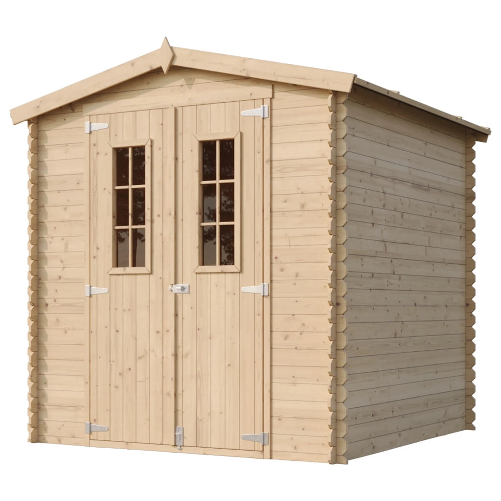 TIMBELA M343C Casetta da Giardino in Legno per Esterni - L216xL206xA218 cm/ 3.53 m2