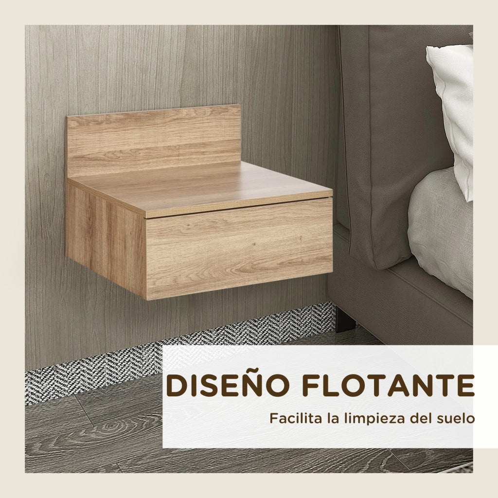 Comodino ¨C zephmum ¨C 43x36,5x30,5 cm naturale