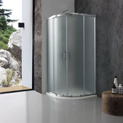 Box doccia semicircolare 90x90 cm cristallo opaco
