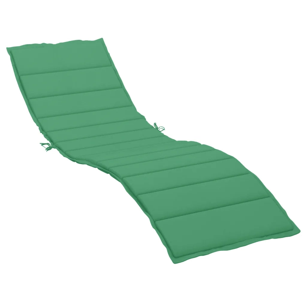 Cuscino per Lettino Verde 200x70x3 cm in Tessuto Oxford 314223