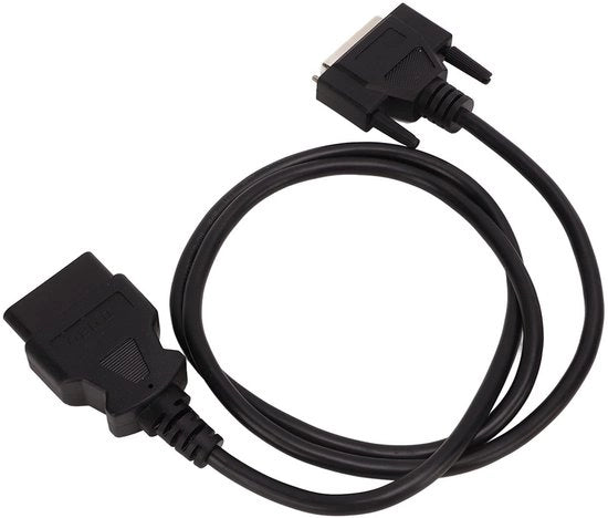 Cavo OBD2 di Rimpiazzamento EAC0093L01A - Cavo Diagnostico OBDII - Connessione da 25-pini a 16-pini - Compatibile con Ethos EESC312 93L - Connessione in Gomma/PVC Duratura - Comunicazione Ottimale - Cavo Diagnosi