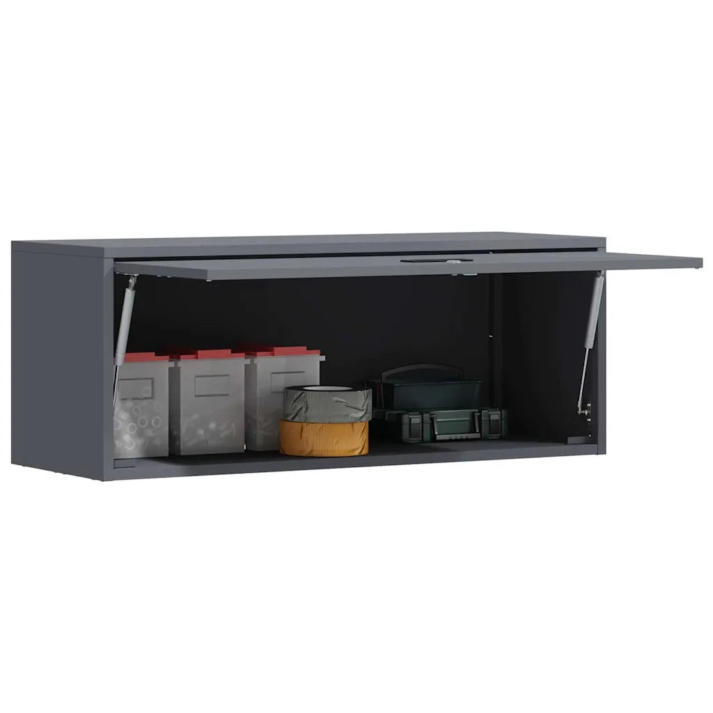 Armadio a muro per garage Antracite 90 x 33 x 35 cm 883274