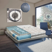 Agnosine, Materasso Singolo Sfoderabile Made in Italy, 190x80x25h cm Bianco