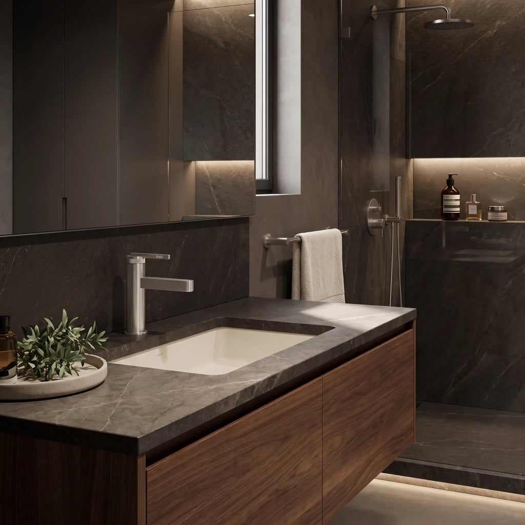 Rubinetto Da Bagno Rea Grace Brush Nickel