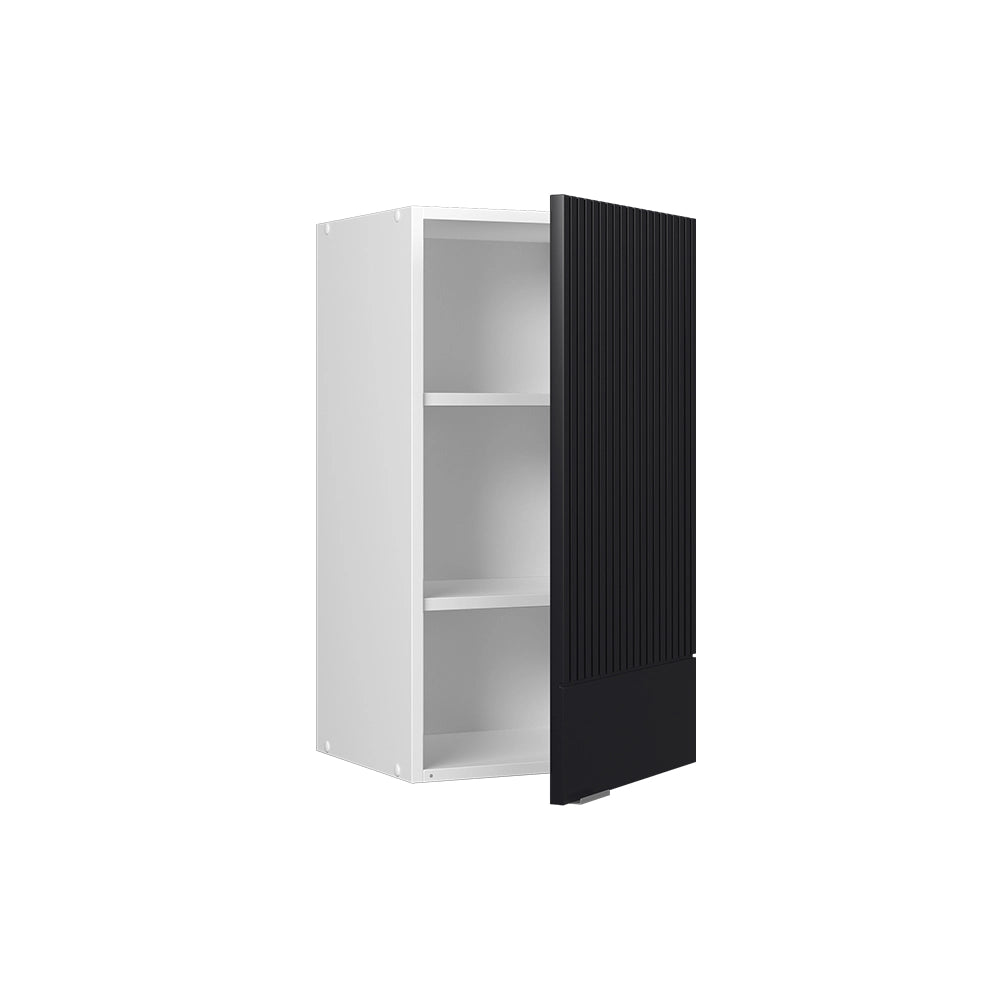 Pensile da cucina Fame-Line Nero rigato/Bianco 40 cm Vicco