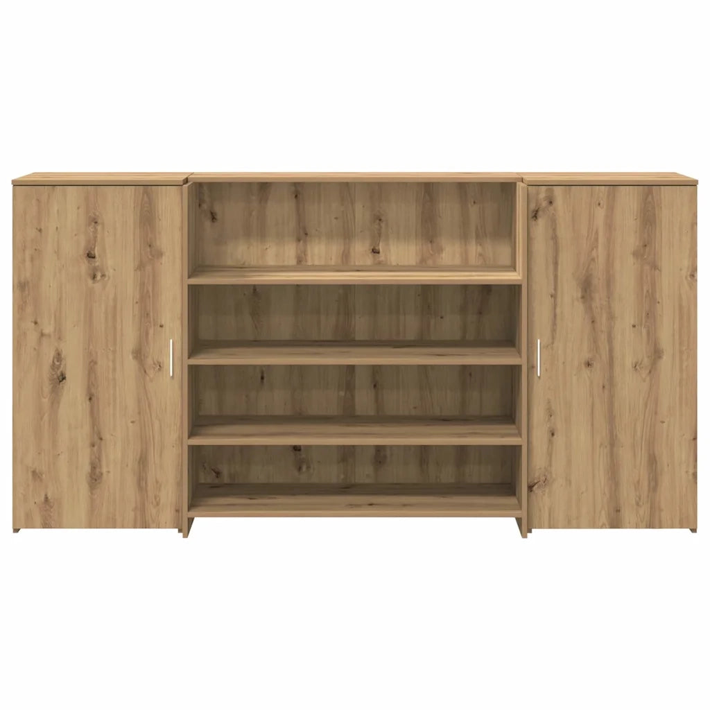 Banco Reception Rovere Artigianale 200x50x103,5cm in Truciolato 3324186