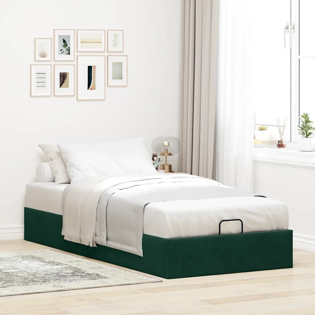Struttura Letto Pouf Senza Materasso 80x200 cm Velluto 3310928