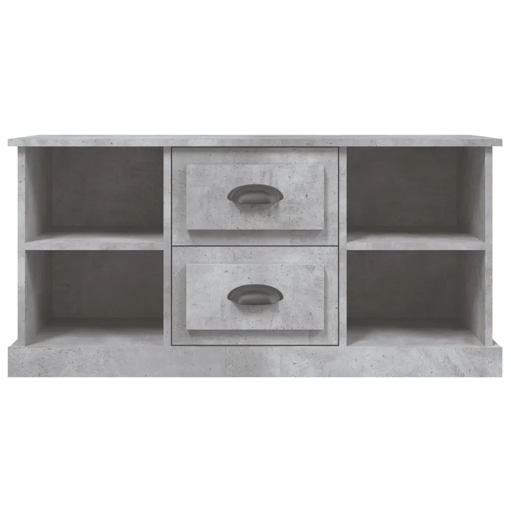 Mobile Porta TV-Credenza per TV Grigio Cemento 99,5x35,5x48cm Legno Multistrato