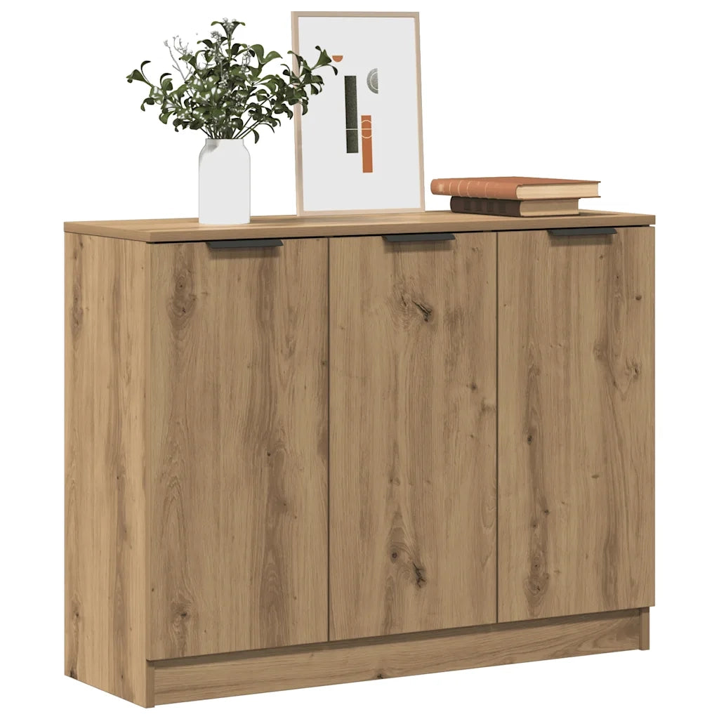 vidaXL Credenza Rovere Artigianale 90,5x30x70 cm in Legno Multistrato