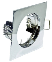 Faretto Incasso Run Quadrato Alluminio Cromo 1 Luce Gu10