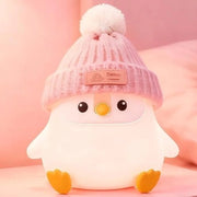 Lampada da Notte con Illuminazione Tattile in Forma di Pinguino
