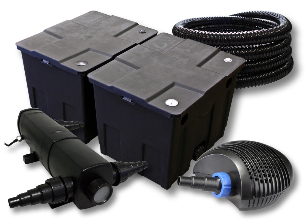 set per laghetti filtro da 60000l chiarificatore 18W pompa 40W tubo 25m