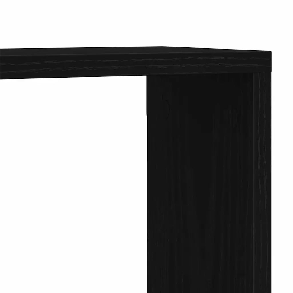 Scaffale da parete A parete Rovere Nero 78 x 15 x 93 cm 862649