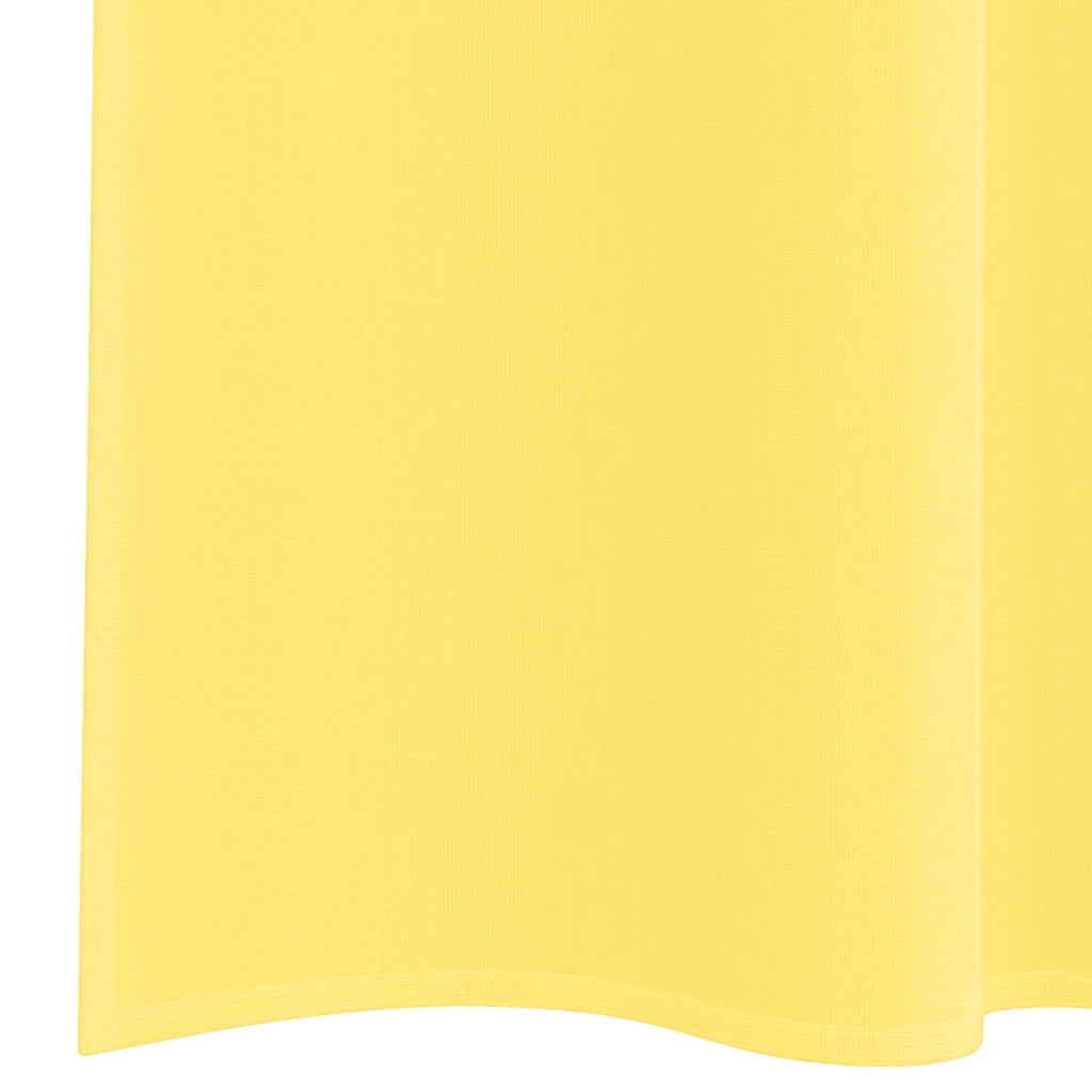 vidaXL Tende in Voile con Tasche per Aste 2 pz Giallo