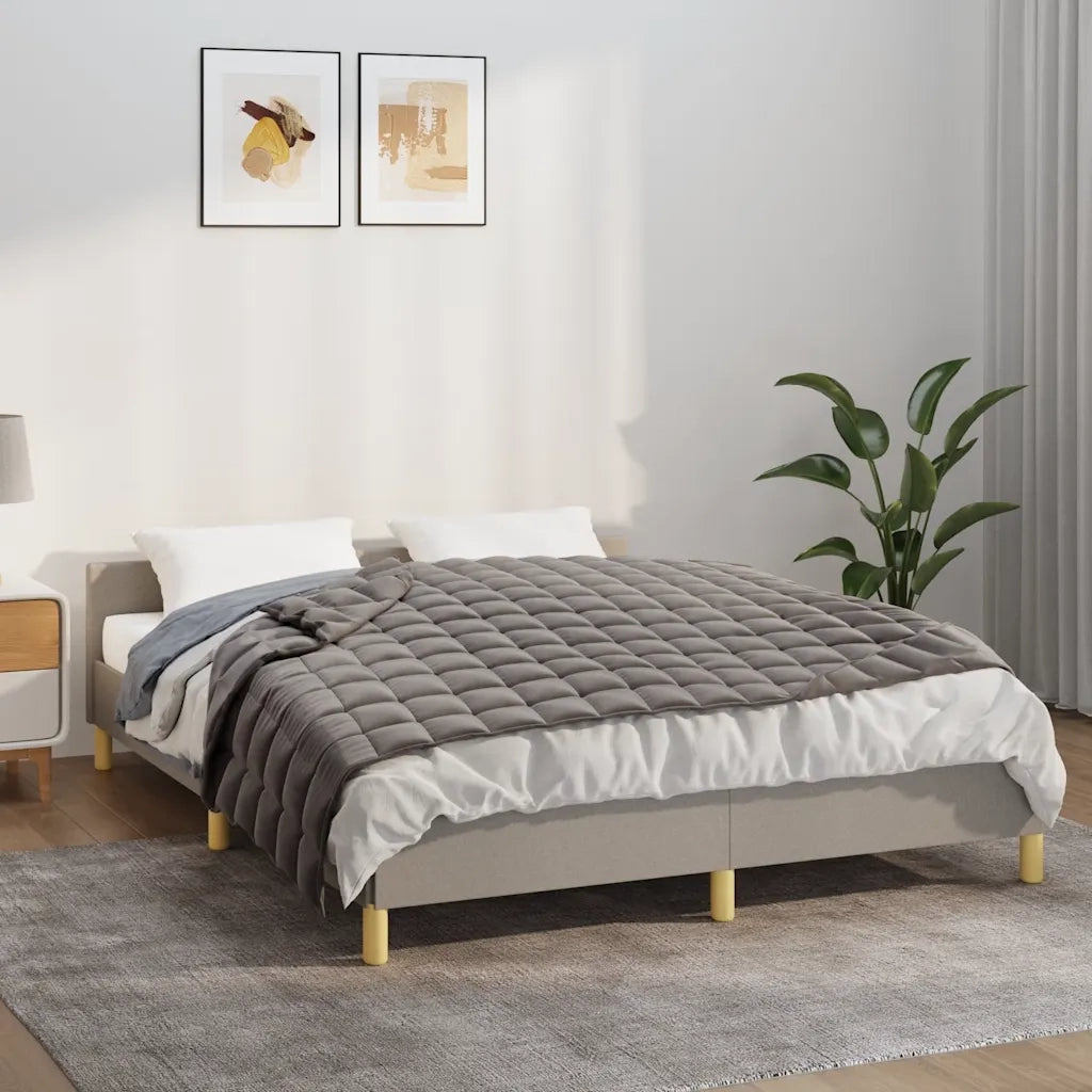 Coperta Ponderata Grigia 150x200 cm 7 kg Tessuto 350774