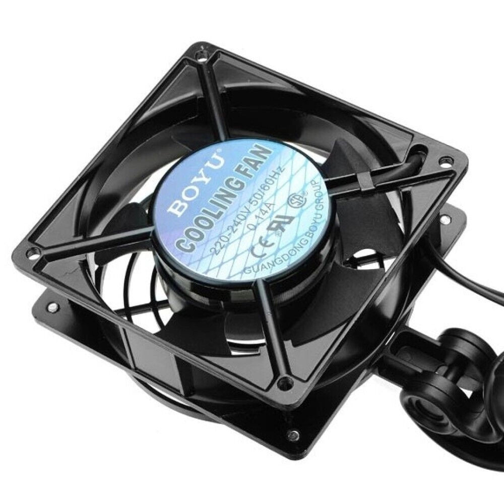 Ventola raffreddamento per acquario ventilatore orientabile 220V 15W 120MM FS120