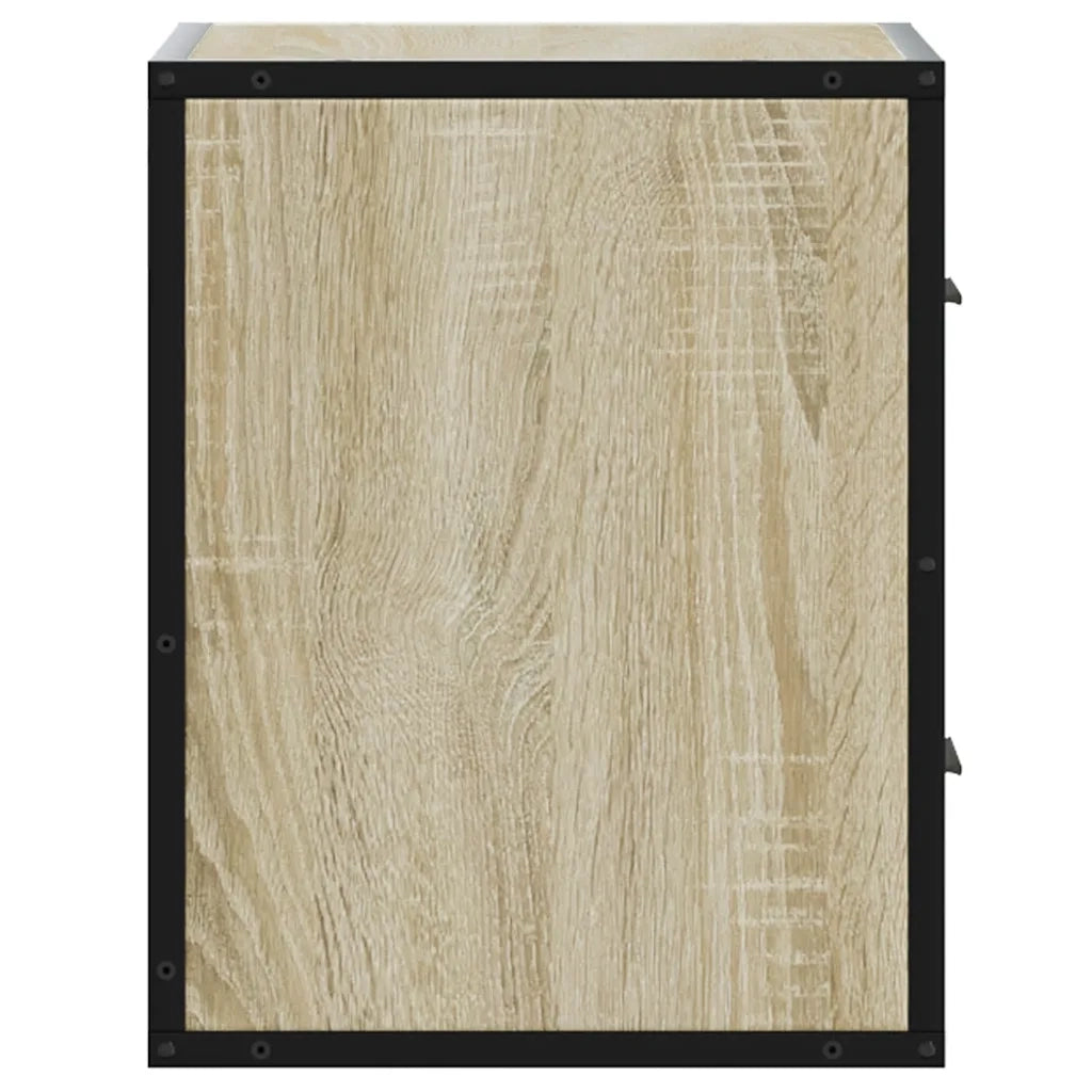 Comodino | Armadio da Notte | Mobiletto da notte a Muro Rovere Sonoma 40x31x39,5 cm