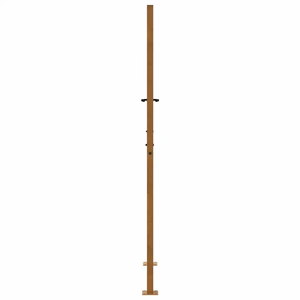 Cancello da giardino 100x175 cm in acciaio corten con design a fiamma 4100997