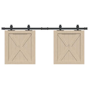 Kit Anta Scorrevole per Armadio 122 cm in Acciaio al Carbonio 4009673