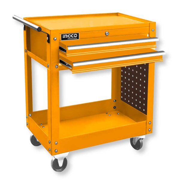 Carrello Portattrezzi 2 Piani + 2 Cassetti 712x440x694mm con Ruote