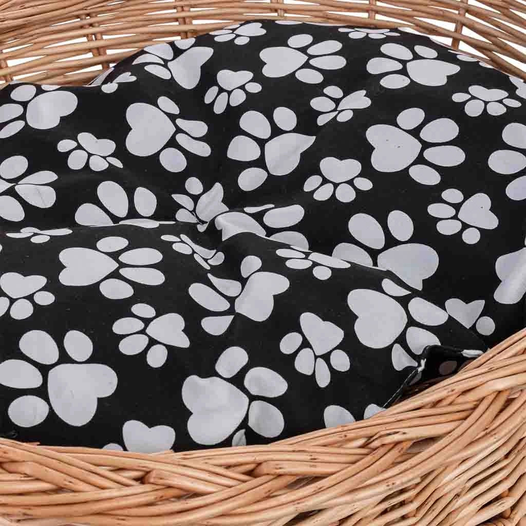 Cuccia in vimini per animali 60x45x48cm