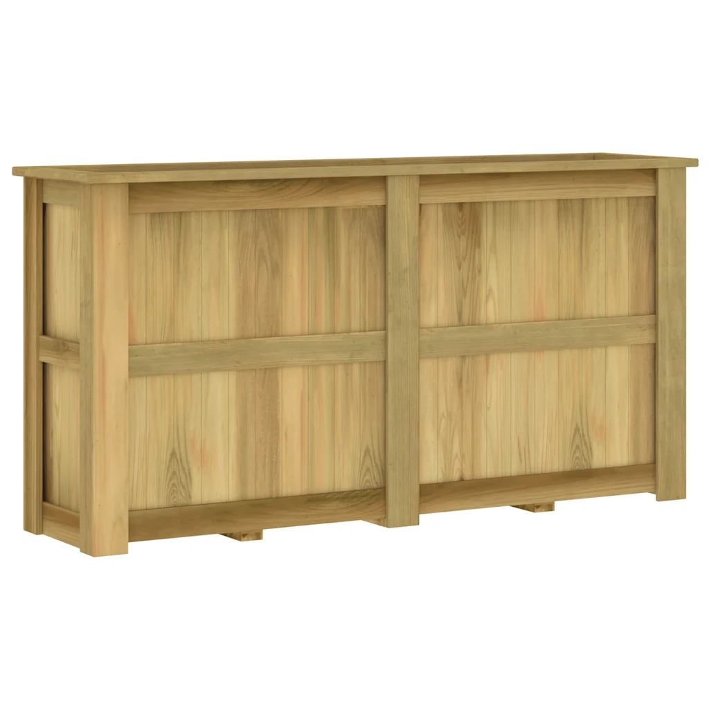 Fioriera Rialzata 196x50x100 cm in Legno di Pino Impregnato