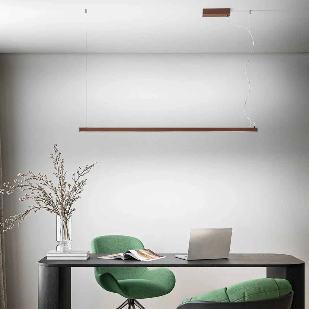 Sospensione Moderna Link Alluminio Marrone Led 35W Dimmetabile Ip20