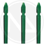 PALETTO PALETTI PER RECINZIONI A T IN ACCIAIO PLASTIFICATO VERDE H MT.2,25 PZ.10