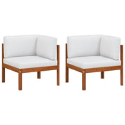 Divani ad Angolo da Giardino 2pz con Cuscini Massello di Acaciacod mxl 70834