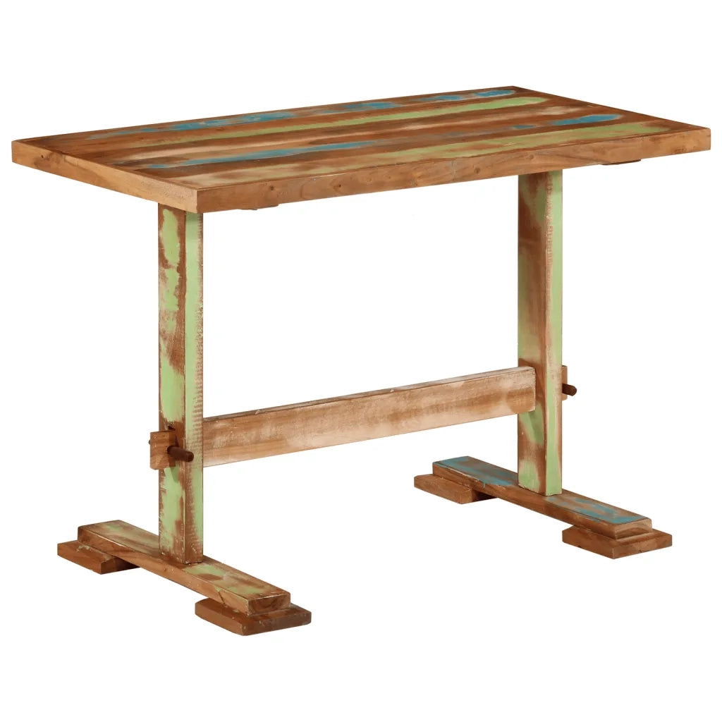 Tavolo da Pranzo 110x55x78 cm in Legno Massello di Recupero 374903