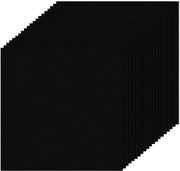 Tegoli autoadesivi 20 pezzi 30x30 cm - PVC - Imprimiti e antiscivolo - Idonei per cucina, soggiorno e bagno - Nero