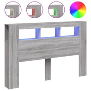Testiera | Testata LED Grigio Sonoma 160x18,5x103,5 cm Legno Multistrato