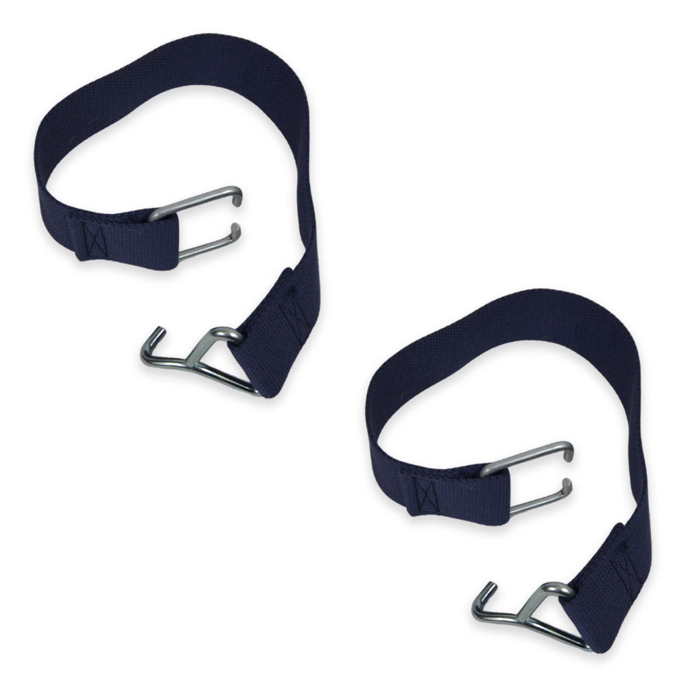 Coppia di 2 Cinghie Ricambio Sdraio Fiam Fiesta 127PEBSBL blu con ganci metallo