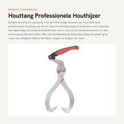 Houthakkerstang Professionale 43 cm - Manubrio Antislip con Manico Portatile - Houthijstang per il Trasporto di Legna - Houtgrijper per il Sollevamento e il Trasporto di Legname - Manubrio con Supporto Antiscivolo per una Maggiore Sicurezza