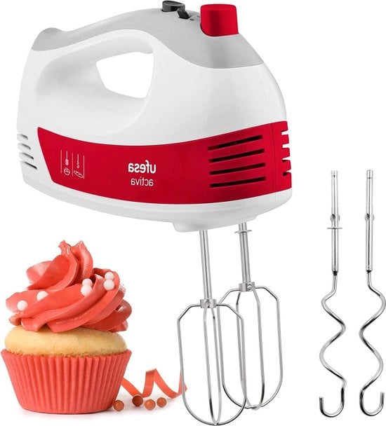 Impastatrice 400W 5 Velocità + Turbo - Apertura semplice - Ergonomica e protezione manico - Manico soft-touch - Accessori per impastare